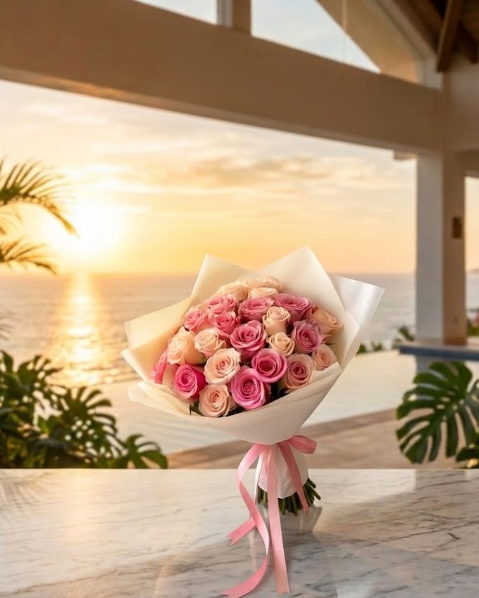 Arreglo floral personalizado a partir de una foto, florería en Puerto Vallarta